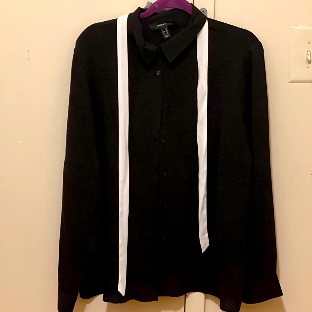 Forever 21 button down with Tie